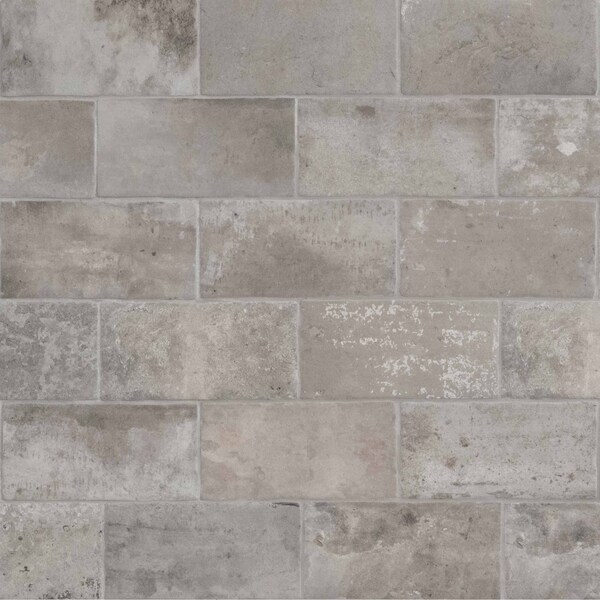 Capella Taupe Brick 5 In. X 10 In. Glazed Porcelain Floor And Wall Tile, 16PK